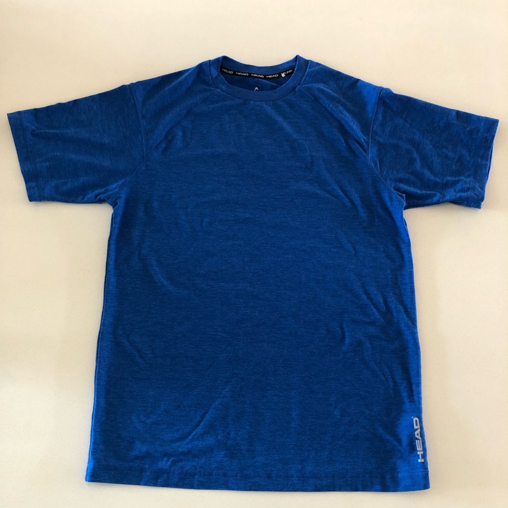 Head Men's Short Sleeve Athletic Crew Tee Blue Small Sportswear